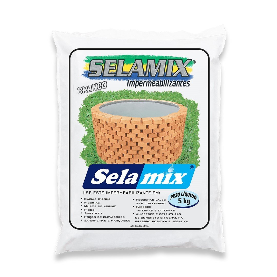 Selamix Impermeabilizante Branco 5kg - 1