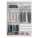Ver imagem 4 de Guarda Roupa Miami Quatro Portas Branco