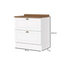 Ver imagem 3 de Balcão de Cozinha 80 cm Americana 2 Gavetas com Tampo 100% MDF CEC197 Branco Hp/Nature - Henn
