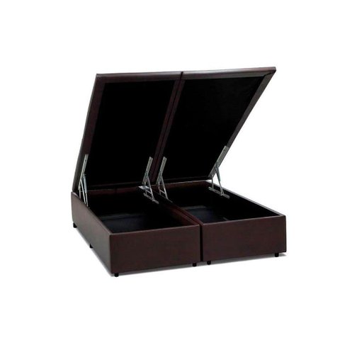 Cama Box Baú King Universal Courano Brown (193x203x35) - Costa Rica