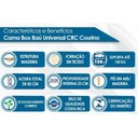 Ver imagem 2 de Cama Box Baú King Universal Courano Brown (193x203x35) - Costa Rica