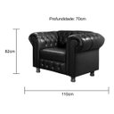 Ver imagem 4 de Poltrona Chesterfield Bourbon Courano:Verde