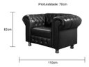 Ver imagem 4 de Poltrona Chesterfield Bourbon Courano:Verde