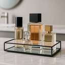 Ver imagem 2 de Bandeja Decorativa com Espelho P/ Taça Perfume Banheiro Bd-030 (p) Pgb Bandeja Espelhada (p)