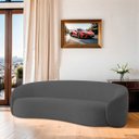 Ver imagem 2 de Sofá 3 Lugares 180cm Orgânico Luxo Recepção Amore Linho - Adj Decor