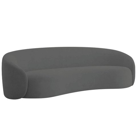Sofá 3 Lugares 180cm Orgânico Luxo Recepção Amore Linho - Adj Decor
