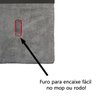 Pano de Chão com Furo Não Solta Pelo Não Risca 100% Microfibra - 4