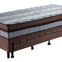 Ver imagem 7 de Cama Box Conjugada com Cama Auxiliar Solteiro Pés em Madeira Maciça Maximus Marrom/Rústico Cerejeira/Bege