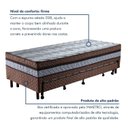Ver imagem 4 de Cama Box Conjugada com Cama Auxiliar Solteiro Pés em Madeira Maciça Maximus Marrom/Rústico Cerejeira/Bege