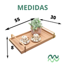 Ver imagem 3 de Bandeja Para Bebidas / Bandeja Para Café! Amadeirada Luxo!