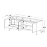 Buffet Novita Amendoa/branco Portas Laca Laranja Vivo -30772 - 2