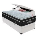 Ver imagem 1 de Cama Box Baú Solteiro Colchão Ortobom Elegant Mola Ensacada Branco