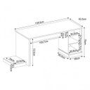 Ver imagem 7 de Conjunto Gamer com Mesa 1 Gaveta e Estante 5 Prateleiras DRX 9000 Espresso Móveis Preto