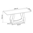 Ver imagem 3 de Mesa de Jantar 4 Lugares Los Angeles - Panorama Móveis