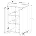 Ver imagem 5 de Armário Multiuso Sapateira para Escritório/cozinha/lavanderia Pratic:branco