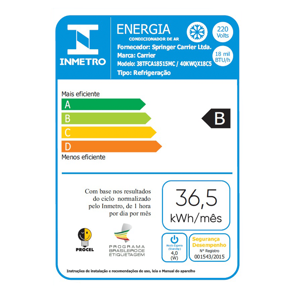 Ar Condicionado Split Cassete Carrier 18.000 Btus Frio 220v Monofásico - 5