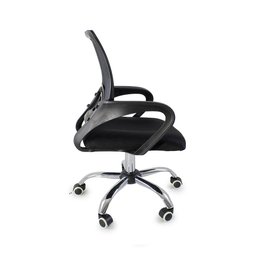 Kit 6 Cadeiras de Escritório Begonia Tela Mesh Ergonômica - Preto - 9