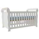 Ver imagem 4 de Berço Americano Lara e Guarda Roupa Ternura Baby 3 Portas Branco Brilho - Incorplac