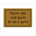 Ver imagem 1 de Tapete Capacho Espero que Goste de Cão e Gato