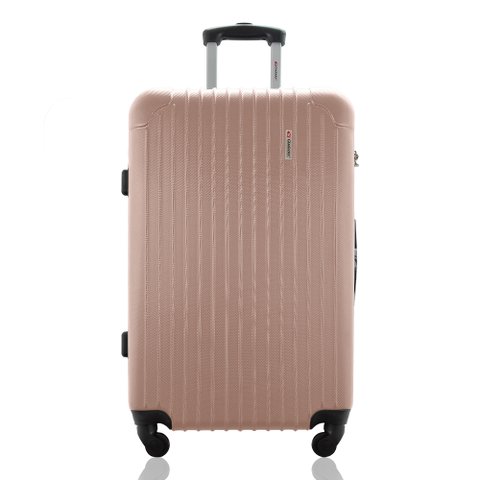 Mala Grande Viagem Internacional Rígida Despachada Rodas 360º Cadeado Segredo Gladiador A2g:rose Gol