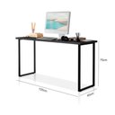 Ver imagem 2 de Escrivaninha Mesa Office Estilo Industrial 120cm Klm Store Preto