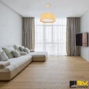 Ver imagem 3 de Lustre Pendente Madeira Redondo 80cm Adrilustres Marfim