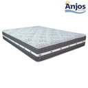 Ver imagem 6 de Cama Box Baú Casal Bipartido Suede + Colchão Anjos Black Graphite Molas Ensacadas 138x188x64cm Preto