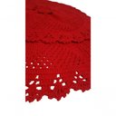 Ver imagem 4 de Tapete de Crochê Redondo Vermelho Artesanal