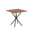 Ver imagem 4 de Conjunto de Mesa Tubular 70x70cm Tampo em MDF com 4 Cadeiras Ane B Preto/Liso/Txt