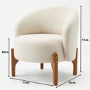 Ver imagem 5 de Poltrona Boucle Decorativa Orgânica Sala de Estar de Luxe Quarto Recepção Living