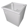 Tanque de Lavar Roupa 26l Suspenso com Gabinete 46cm Montado Tanque: Branco - 1