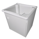 Ver imagem 1 de Tanque de Lavar Roupa 26l Suspenso com Gabinete 46cm Montado Tanque: Branco