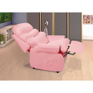 Poltrona Rosa para Extensão de Cilios Reclinavel