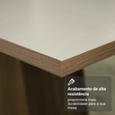 Ver imagem 7 de Conjunto Sala de Jantar Tampo de Madeira 4 Cadeiras Rustic/crema/imperial Évora Madesa