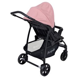Travel System Burigotto Carrinho de Bebê com Bebê Conforto Ecco + Touring X Rosa - 4