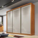 Ver imagem 4 de Guarda Roupa Casal Medelim 3 Portas 4 Gavetas Cinamomo Fendi - Novo Horizonte