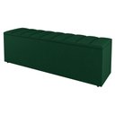 Ver imagem 3 de Kit Cabeceira E Baú Cama Box Solteiro Cora 90cm Suede Verde