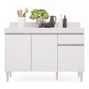 Ver imagem 5 de Balcão 01 Gaveta Vick Branco 120cm