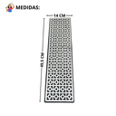 Ver imagem 4 de Ralo de Alumínio 15x50 Desenho Dubai com Coletor Saída Baixa Tubo 100mm e Difusor Lateral