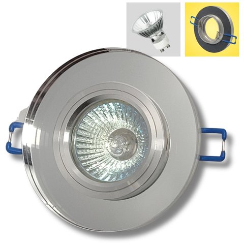Spot de Embutir Redondo Vidro Espelhado Churrasqueira 50w