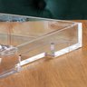 Bandeja de Acrílico Hara Transparente Serviço 30x20x4 Cm - 5