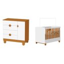 Ver imagem 2 de Quarto de Bebê Completo Apolo | Berço 2 em 1, Cômoda Sapateira 100% MDF