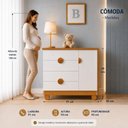 Ver imagem 3 de Quarto de Bebê Completo Apolo | Berço 2 em 1, Cômoda Sapateira 100% MDF