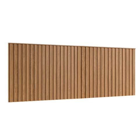Cabeceira Ripada para Cama Queen 320cm 100% Mdf Cor:louro