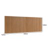 Cabeceira Ripada para Cama Queen 320cm 100% Mdf Cor:louro - 2