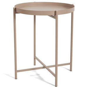Mesa de Apoio em Metal Bege Escuro 50cm 17612 Mart