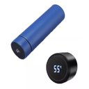 Ver imagem 3 de Garrafa Térmica Squeeze Medidor Temperatura 500ml Inox Azul