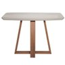 Mesa de Jantar Província Bennett Retangular com Vidro 1,15 Off White/Natural - 4