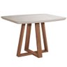 Mesa de Jantar Província Bennett Retangular com Vidro 1,15 Off White/Natural - 1