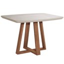 Ver imagem 1 de Mesa de Jantar Província Bennett Retangular com Vidro 1,15 Off White/Natural
